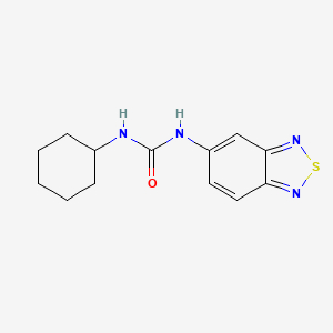 molecular formula C13H16N4OS B3560614 N-2,1,3-benzothiadiazol-5-yl-N'-cyclohexylurea 