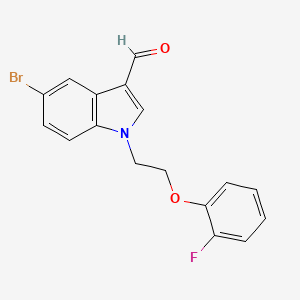 5-bromo-1-[2-(2-fluorophenoxy)ethyl]-1H-indole-3-carbaldehyde