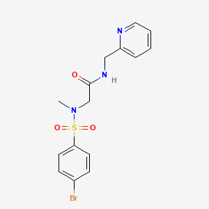 N~2~-[(4-bromophenyl)sulfonyl]-N~2~-methyl-N~1~-(2-pyridinylmethyl)glycinamide