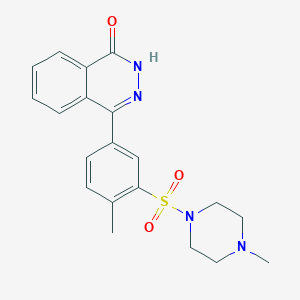 molecular formula C20H22N4O3S B3560726 4-{4-methyl-3-[(4-methyl-1-piperazinyl)sulfonyl]phenyl}-1(2H)-phthalazinone 