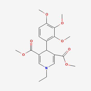 3,5-DIMETHYL 1-ETHYL-4-(2,3,4-TRIMETHOXYPHENYL)-1,4-DIHYDROPYRIDINE-3,5-DICARBOXYLATE