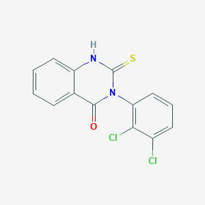 molecular formula C14H8Cl2N2OS B3560744 3-(2,3-dichlorophenyl)-2-sulfanylquinazolin-4(3H)-one 