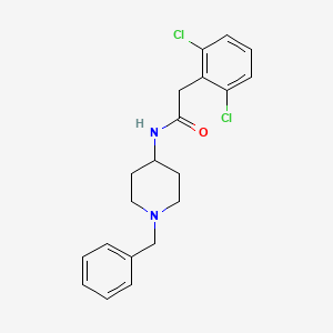 N-(1-benzyl-4-piperidinyl)-2-(2,6-dichlorophenyl)acetamide