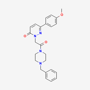 2-[2-(4-benzylpiperazino)-2-oxoethyl]-6-(4-methoxyphenyl)-3(2H)-pyridazinone