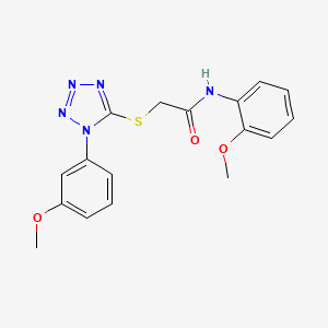 N-(2-methoxyphenyl)-2-{[1-(3-methoxyphenyl)-1H-tetrazol-5-yl]thio}acetamide