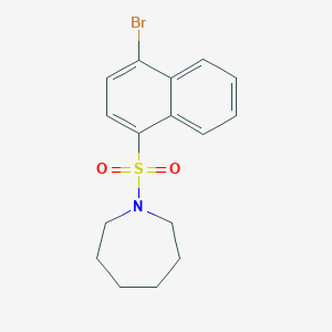 1-[(4-bromo-1-naphthyl)sulfonyl]azepane