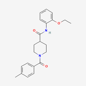 N-(2-ethoxyphenyl)-1-[(4-methylphenyl)carbonyl]piperidine-4-carboxamide