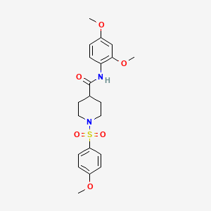 N-(2,4-dimethoxyphenyl)-1-(4-methoxyphenyl)sulfonylpiperidine-4-carboxamide