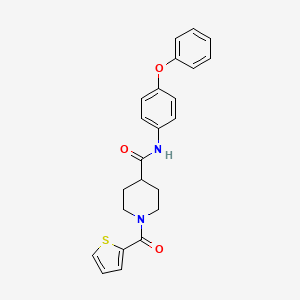 N-(4-phenoxyphenyl)-1-(thiophene-2-carbonyl)piperidine-4-carboxamide