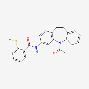 N-(5-acetyl-10,11-dihydro-5H-dibenzo[b,f]azepin-3-yl)-2-(methylsulfanyl)benzamide