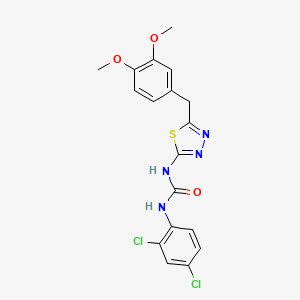 1-(2,4-Dichlorophenyl)-3-[5-(3,4-dimethoxybenzyl)-1,3,4-thiadiazol-2-yl]urea