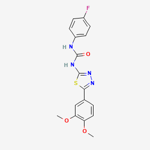 1-[5-(3,4-Dimethoxyphenyl)-1,3,4-thiadiazol-2-yl]-3-(4-fluorophenyl)urea