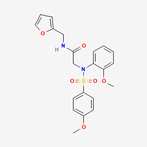 N~1~-(2-furylmethyl)-N~2~-(2-methoxyphenyl)-N~2~-[(4-methoxyphenyl)sulfonyl]glycinamide