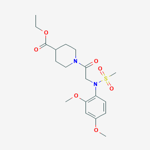 ethyl 1-[N-(2,4-dimethoxyphenyl)-N-(methylsulfonyl)glycyl]-4-piperidinecarboxylate