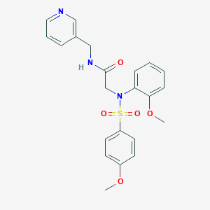 N~2~-(2-methoxyphenyl)-N~2~-[(4-methoxyphenyl)sulfonyl]-N-(pyridin-3-ylmethyl)glycinamide