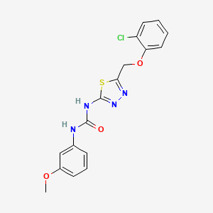 1-{5-[(2-Chlorophenoxy)methyl]-1,3,4-thiadiazol-2-yl}-3-(3-methoxyphenyl)urea