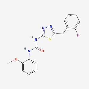 N-[5-(2-fluorobenzyl)-1,3,4-thiadiazol-2-yl]-N'-(2-methoxyphenyl)urea