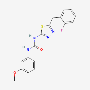 N-[5-(2-fluorobenzyl)-1,3,4-thiadiazol-2-yl]-N'-(3-methoxyphenyl)urea