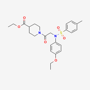 ethyl 1-{N-(4-ethoxyphenyl)-N-[(4-methylphenyl)sulfonyl]glycyl}-4-piperidinecarboxylate