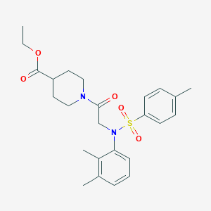 ethyl 1-{N-(2,3-dimethylphenyl)-N-[(4-methylphenyl)sulfonyl]glycyl}piperidine-4-carboxylate