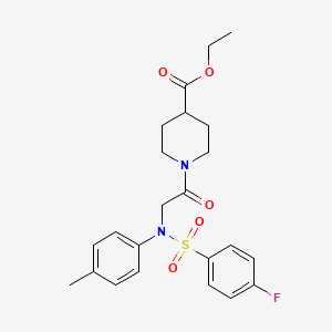 ethyl 1-[N-[(4-fluorophenyl)sulfonyl]-N-(4-methylphenyl)glycyl]-4-piperidinecarboxylate