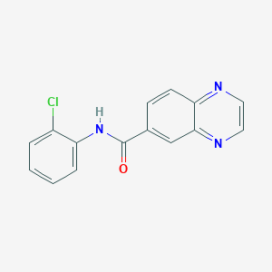 N-(2-chlorophenyl)-6-quinoxalinecarboxamide