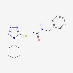 N-benzyl-2-[(1-cyclohexyl-1H-tetrazol-5-yl)thio]acetamide