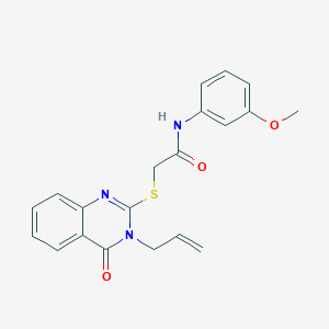 2-[(3-allyl-4-oxo-3,4-dihydro-2-quinazolinyl)thio]-N-(3-methoxyphenyl)acetamide