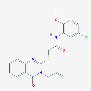 2-[(3-allyl-4-oxo-3,4-dihydro-2-quinazolinyl)thio]-N-(5-chloro-2-methoxyphenyl)acetamide