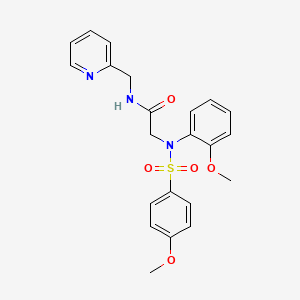 N~2~-(2-methoxyphenyl)-N~2~-[(4-methoxyphenyl)sulfonyl]-N~1~-(2-pyridinylmethyl)glycinamide