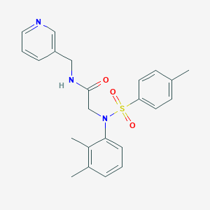 molecular formula C23H25N3O3S B3561495 N~2~-(2,3-dimethylphenyl)-N~2~-[(4-methylphenyl)sulfonyl]-N~1~-(3-pyridinylmethyl)glycinamide 