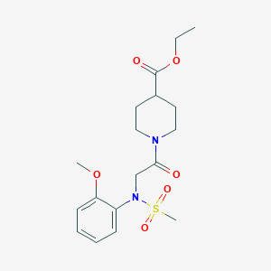 ethyl 1-[N-(2-methoxyphenyl)-N-(methylsulfonyl)glycyl]-4-piperidinecarboxylate