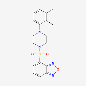 molecular formula C18H20N4O3S B3561605 4-[4-(2,3-Dimethylphenyl)piperazin-1-yl]sulfonyl-2,1,3-benzoxadiazole 