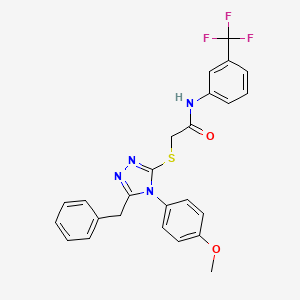 2-{[5-benzyl-4-(4-methoxyphenyl)-4H-1,2,4-triazol-3-yl]thio}-N-[3-(trifluoromethyl)phenyl]acetamide