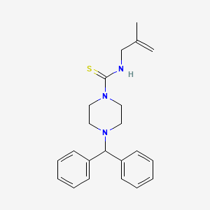 4-(diphenylmethyl)-N-(2-methyl-2-propen-1-yl)-1-piperazinecarbothioamide