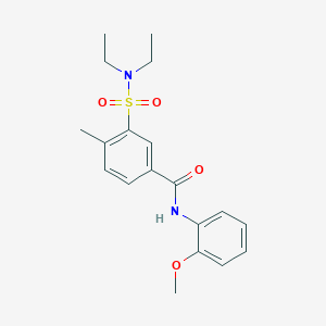 3-(diethylsulfamoyl)-N-(2-methoxyphenyl)-4-methylbenzamide