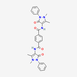 N,N'-bis(1,5-dimethyl-3-oxo-2-phenyl-2,3-dihydro-1H-pyrazol-4-yl)terephthalamide