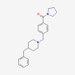 [4-[(4-benzylpiperidin-1-yl)methyl]phenyl]-pyrrolidin-1-ylmethanone