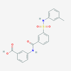 molecular formula C21H18N2O5S B3561660 3-(3-m-Tolylsulfamoyl-benzoylamino)-benzoic acid 