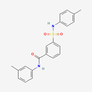 N-(3-methylphenyl)-3-[(4-methylphenyl)sulfamoyl]benzamide