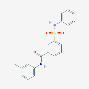 molecular formula C21H20N2O3S B3561673 N-(3-methylphenyl)-3-{[(2-methylphenyl)amino]sulfonyl}benzamide 