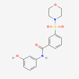 N-(3-Hydroxyphenyl)-3-(morpholine-4-sulfonyl)benzamide