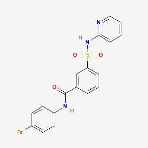 N-(4-bromophenyl)-3-(pyridin-2-ylsulfamoyl)benzamide