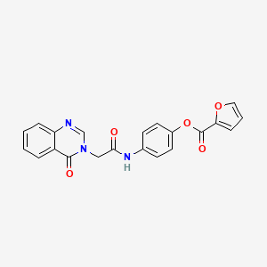 4-{[2-(4-oxo-3(4H)-quinazolinyl)acetyl]amino}phenyl 2-furoate