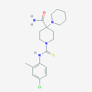 1'-[(4-Chloro-2-methylphenyl)carbamothioyl]-1,4'-bipiperidine-4'-carboxamide