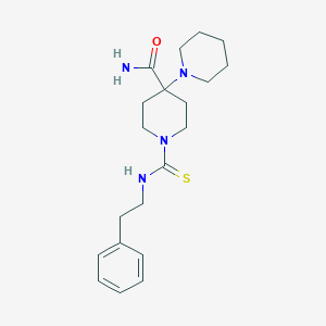 1-{[(2-Phenylethyl)amino]thioxomethyl}-4-piperidylpiperidine-4-carboxamide