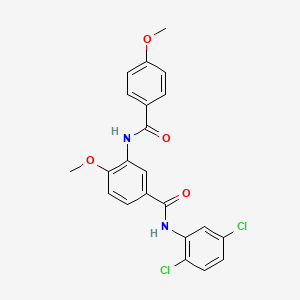 N-(2,5-dichlorophenyl)-4-methoxy-3-[(4-methoxybenzoyl)amino]benzamide