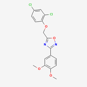 5-[(2,4-dichlorophenoxy)methyl]-3-(3,4-dimethoxyphenyl)-1,2,4-oxadiazole