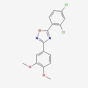 5-(2,4-dichlorophenyl)-3-(3,4-dimethoxyphenyl)-1,2,4-oxadiazole