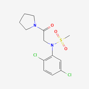 N-(2,5-dichlorophenyl)-N-[2-oxo-2-(pyrrolidin-1-yl)ethyl]methanesulfonamide